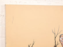 Load image into Gallery viewer, Resting Cheetahs Large Wildlife Painting with Two Cheetahs on a Fallen Tree
