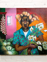 Load image into Gallery viewer, Calla Lilies by Jan du Toit South African Figurative Portrait Painting
