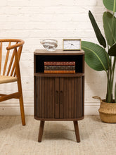 Load image into Gallery viewer, Tambour Door Nightstand
