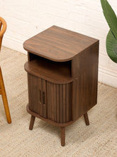 Load image into Gallery viewer, Tambour Door Nightstand
