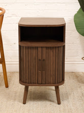 Load image into Gallery viewer, Tambour Door Nightstand
