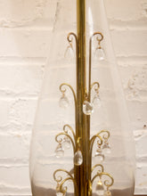 Load image into Gallery viewer, Vintage Table Lamp with Crystals Inside
