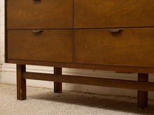 Load image into Gallery viewer, Vintage Mid-Century Modern Walnut Nine-Drawer Dresser with Inlay
