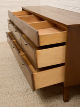 Load image into Gallery viewer, Vintage Mid-Century Modern Walnut Nine-Drawer Dresser with Inlay
