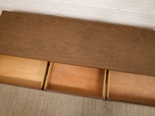 Load image into Gallery viewer, Vintage Mid-Century Modern Walnut Nine-Drawer Dresser with Inlay
