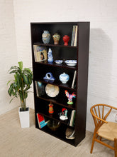 Load image into Gallery viewer, Tall Black Shelf Great for LPs
