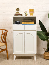 Load image into Gallery viewer, White Tall Narrow Cabinet
