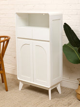 Load image into Gallery viewer, White Tall Narrow Cabinet
