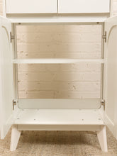 Load image into Gallery viewer, White Tall Narrow Cabinet
