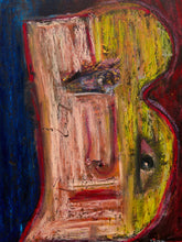 Load image into Gallery viewer, Geometric Figure by Spencer Collins Expressionist Portrait with Cubist Forms
