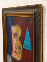 Load image into Gallery viewer, Geometric Figure by Spencer Collins Expressionist Portrait with Cubist Forms
