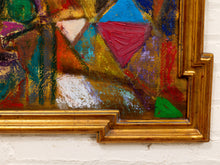 Load image into Gallery viewer, Fractured Visage by Spencer Collins Cubist Expressionist Portrait in Ornate Gilt Frame
