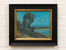 Load image into Gallery viewer, Moonlit Shore by Spencer Collins Framed Coastal Landscape Painting
