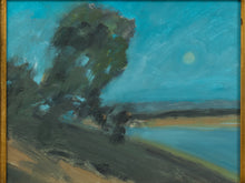 Load image into Gallery viewer, Moonlit Shore by Spencer Collins Framed Coastal Landscape Painting

