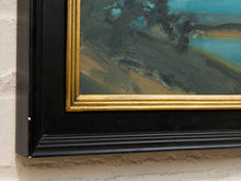 Load image into Gallery viewer, Moonlit Shore by Spencer Collins Framed Coastal Landscape Painting
