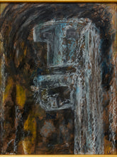 Load image into Gallery viewer, Figure at the Threshold by Spencer Collins Framed Expressionist Portrait Painting
