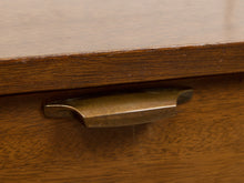 Load image into Gallery viewer, Pair of Vintage Mid-Century Modern Walnut Two-Drawer Formica Top Nightstands
