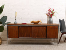 Load image into Gallery viewer, Walnut and Chrome Credenza
