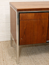Load image into Gallery viewer, Walnut and Chrome Credenza
