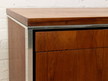 Load image into Gallery viewer, Walnut and Chrome Credenza
