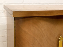 Load image into Gallery viewer, Vintage Mid-Century Bowfront Credenza with Brass Hardware and Curved Doors

