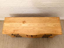 Load image into Gallery viewer, Vintage Sculptural Oak Wood Nine-Drawer Dresser
