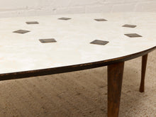 Load image into Gallery viewer, Vintage Mid-Century Biomorphic Coffee Table with Mosaic Inlay
