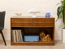 Load image into Gallery viewer, Oak Double Drawer Cabinet with LP Cubby
