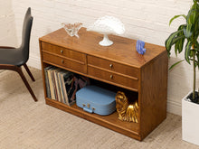 Load image into Gallery viewer, Oak Double Drawer Cabinet with LP Cubby
