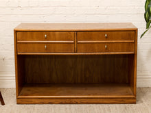 Load image into Gallery viewer, Oak Double Drawer Cabinet with LP Cubby
