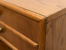 Load image into Gallery viewer, Oak Double Drawer Cabinet with LP Cubby
