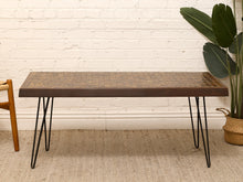 Load image into Gallery viewer, Vintage Mid-Century Modern Mosaic Tile Coffee Table with Hairpin Legs
