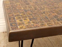 Load image into Gallery viewer, Vintage Mid-Century Modern Mosaic Tile Coffee Table with Hairpin Legs
