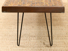Load image into Gallery viewer, Vintage Mid-Century Modern Mosaic Tile Coffee Table with Hairpin Legs
