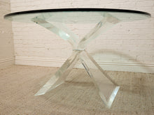 Load image into Gallery viewer, Vintage Lucite Sculptural Dining Table with Glass Top

