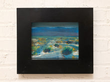 Load image into Gallery viewer, Desert Wash by Spencer Collins Framed Landscape Painting in Blue Green and Ochre
