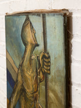 Load image into Gallery viewer, Pilgrim Figure Expressionist Figurative Painting with Staff

