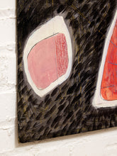 Load image into Gallery viewer, Abstract Still Life by Cesar Platero with Red Pedestal and Green Form
