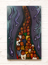 Load image into Gallery viewer, Haitian Style Oil on Canvas Original Folk Art Painting
