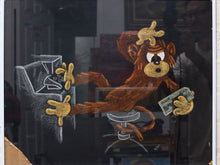 Load image into Gallery viewer, Curious Monkey Framed Chalk Drawing with Playful Whimsical
