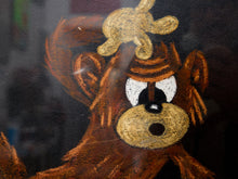 Load image into Gallery viewer, Curious Monkey Framed Chalk Drawing with Playful Whimsical
