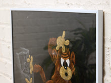 Load image into Gallery viewer, Curious Monkey Framed Chalk Drawing with Playful Whimsical
