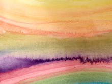 Load image into Gallery viewer, Watercolor Valleys Original Framed by Elizabeth Marz
