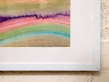 Load image into Gallery viewer, Watercolor Valleys Original Framed by Elizabeth Marz
