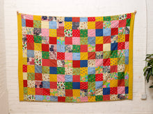Load image into Gallery viewer, Yellow Funky 1970’s Quilt

