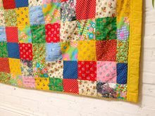 Load image into Gallery viewer, Yellow Funky 1970’s Quilt
