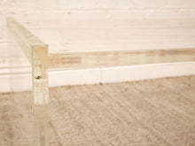 Load image into Gallery viewer, Vintage Mid-Century Modern Clear Lucite Waterfall Coffee Table
