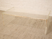 Load image into Gallery viewer, Vintage Mid-Century Modern Clear Lucite Waterfall Coffee Table
