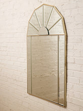 Load image into Gallery viewer, Fanlight Deco Mirrored Wall Mirror with Gold Frame
