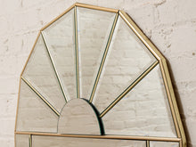Load image into Gallery viewer, Fanlight Deco Mirrored Wall Mirror with Gold Frame
